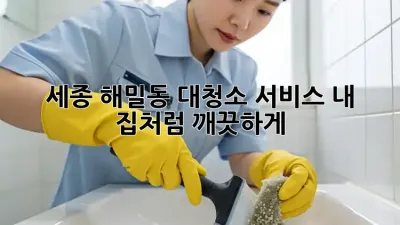 세종 해밀동 대청소 서비스✨ 내 집처럼 깨끗하게!
